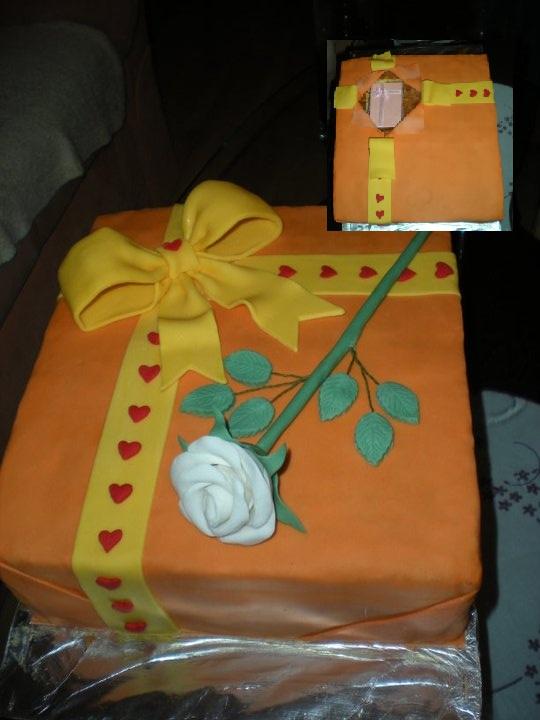 darček s darčekom, torta, Narodeninové torty, veronika101, 1