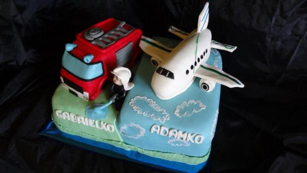 dvojtorta, torta, Torty autíčka, vláčiky, aksalka, 1