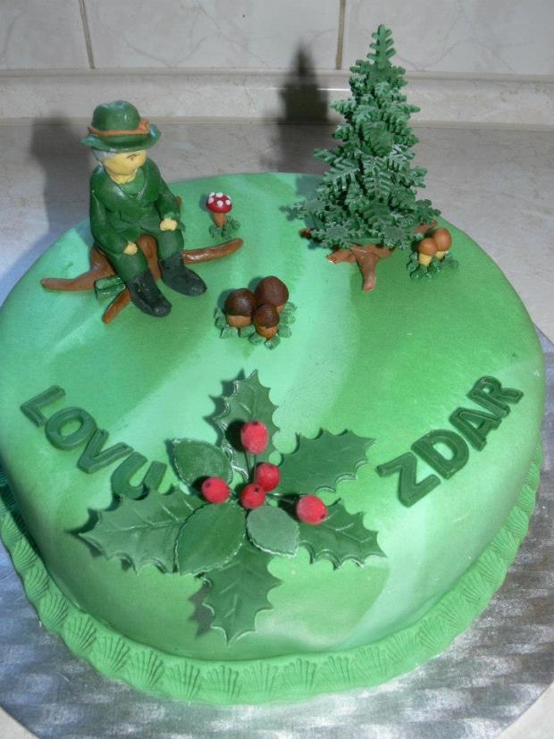 Poľovnícka odkukaná z Torty od mamy :-), torta, Narodeninové torty Poľovnícka odkukaná z Torty od mamy :-), torta, Narodeninové torty, lbodova, 1