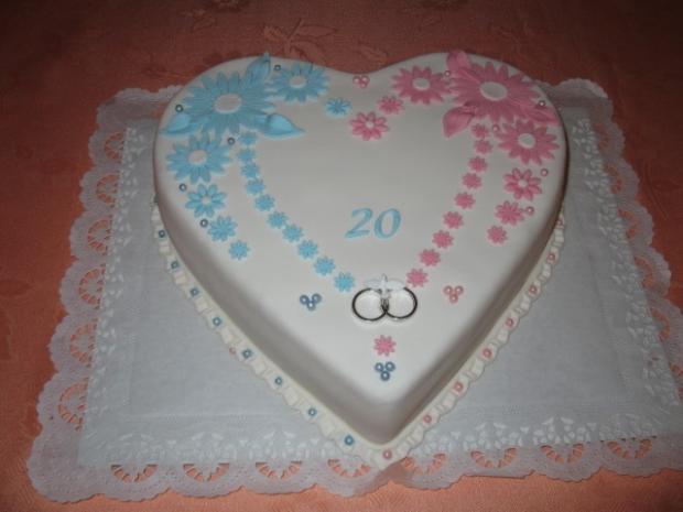 na 20. výročie sobáša, torta, Svadobné torty, Andrea5, 1