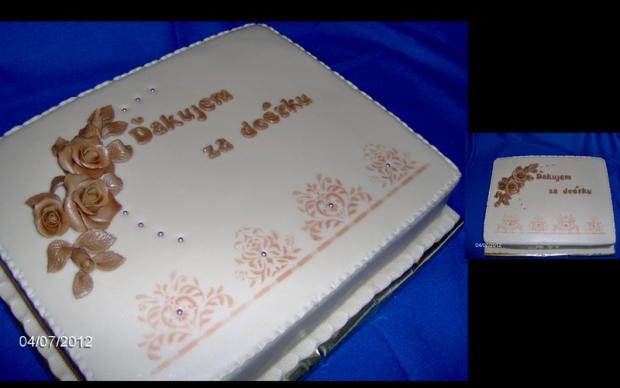 -Ďakujem za dcérku-, torta, Torty na krstiny, miluška, 1