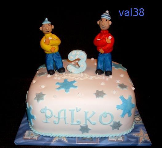 Pat a Mat v zime, torta, Rozprávkové torty Pat a Mat v zime, torta, Rozprávkové torty, val38, 1