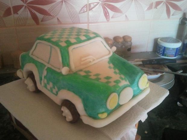 moje prve auto Trabant, torta, Torty autíčka, vláčiky, KatarinaK, 1