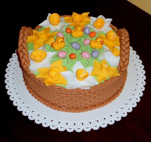 Veľkonočný košík, torta, Veľkonočné torty, kacena666, 1