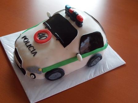 policajne auto, torta, Torty autíčka, vláčiky, dagaz, 1