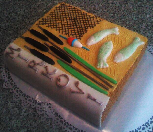 pre rybára rybky, torta, Narodeninové torty, Alois, 1