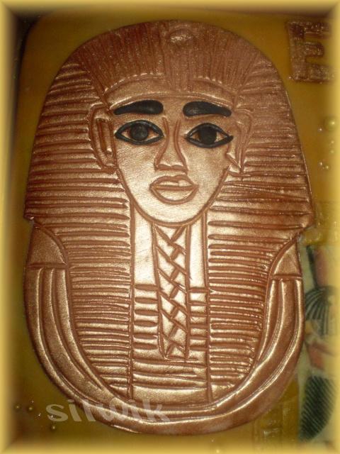 Egypt - detail panovníka, torta, Ozdoby na torty Egypt - detail panovníka, torta, Ozdoby na torty, silwik, 1