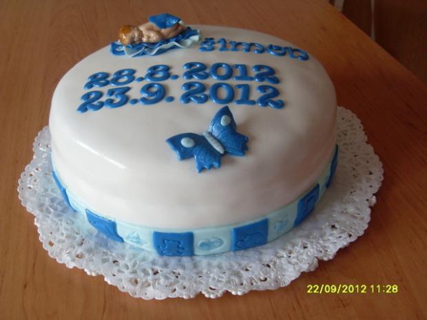 šimonkovi ku krstu, torta, Torty na krstiny, lubkarak, 1