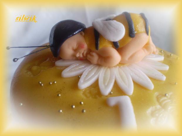 Baby včielka - detail, torta, Ozdoby na torty Baby včielka - detail, torta, Ozdoby na torty, silwik, 1