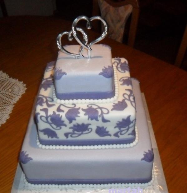 Svadobné štvorce, torta, Svadobné torty, martah, 1