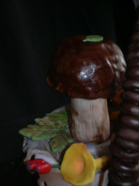 Hribik z burizonky..., torta, Ozdoby na torty Hribik z burizonky..., torta, Ozdoby na torty, MonikaPo, 1