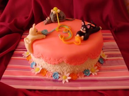 pro holčičku s koťaty, torta, Torty so zvieratkami pro holčičku s koťaty, torta, Torty so zvieratkami, marja, 1