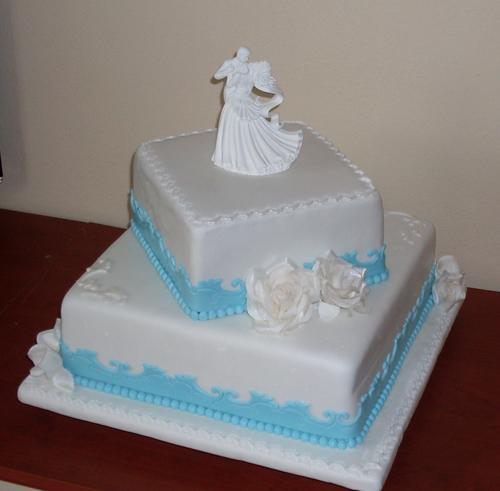 Svadobný štvorec , torta, Svadobné torty Svadobný štvorec , torta, Svadobné torty, mavera, 1