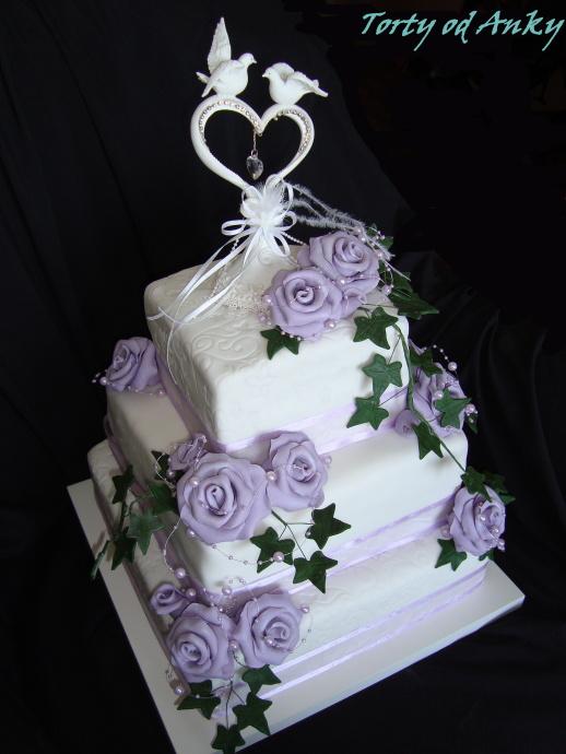 Do fialova, torta, Svadobné torty Do fialova, torta, Svadobné torty, Rebeka7, 1