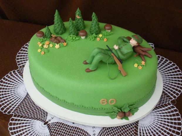 Šesťdesiatka poľovníka, torta, Narodeninové torty, mayra, 1
