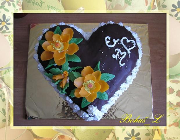 Srdce pre Evelynu, torta, Svadobné torty Srdce pre Evelynu, torta, Svadobné torty, Bohus_L, 1