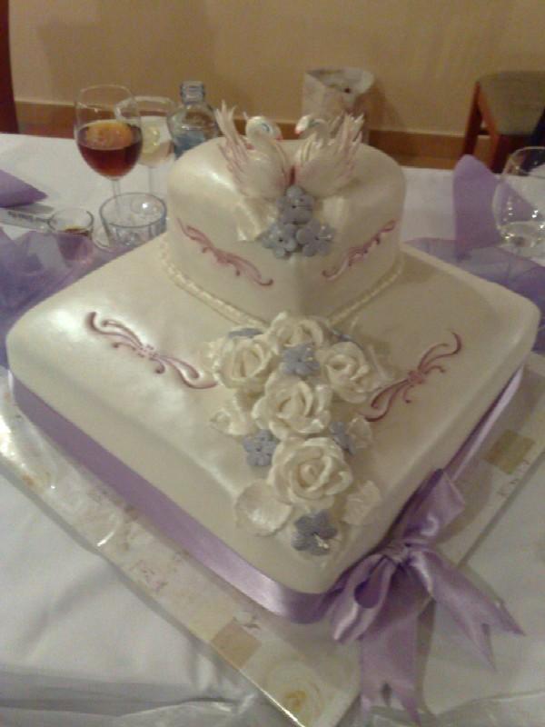 Svadobná fialková, torta, Svadobné torty Svadobná fialková, torta, Svadobné torty, Tonka64, 1