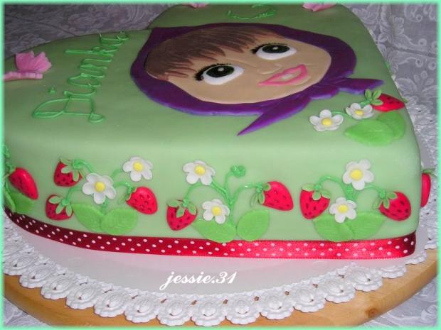 jahôdky detail......., torta, Rozprávkové torty, jessie.31, 1