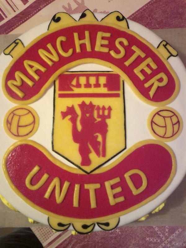 manchester united, torta, Športové torty, Denči, 1