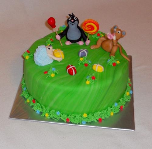 Krtko a kamaráti, torta, Rozprávkové torty Krtko a kamaráti, torta, Rozprávkové torty, kacena666, 1