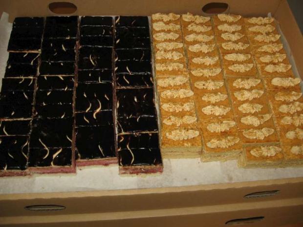 karamelový a malinový rez, torta, Zákusky, Lubka212, 1