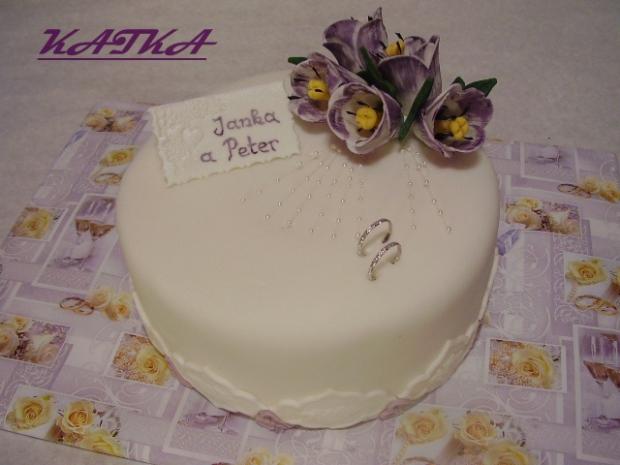 Janka a Peter, torta, Svadobné torty Janka a Peter, torta, Svadobné torty, Katka Ozsvaldova, 1