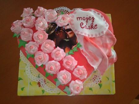 srdce k narodeninam, torta, Narodeninové torty, dagaz, 1