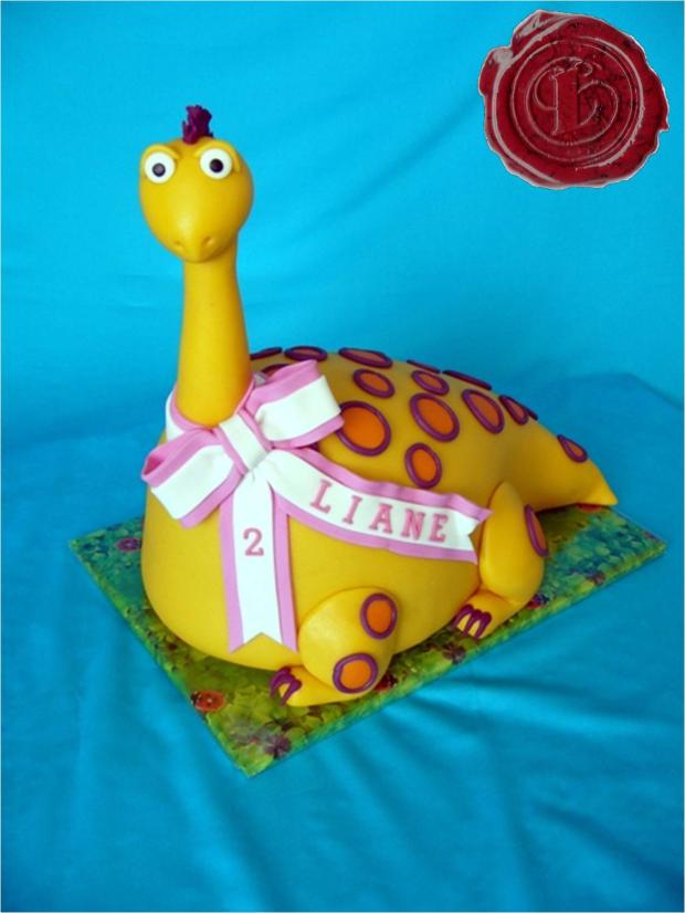 Žltý dino, torta, Torty so zvieratkami Žltý dino, torta, Torty so zvieratkami, lenkafab, 1