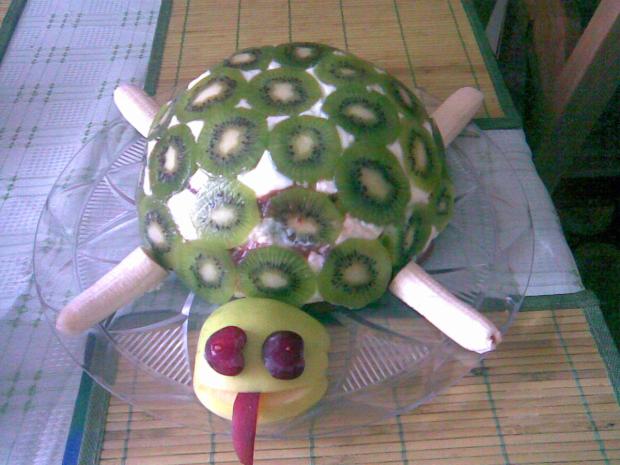 Smotanová korytnačka, torta, Torty so zvieratkami, evinajav, 1