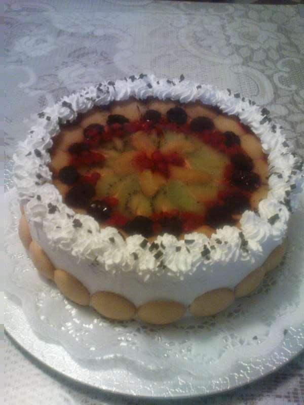 jogurtovo-ovocná so šlahačkou, torta, GABIKA SZ., 1