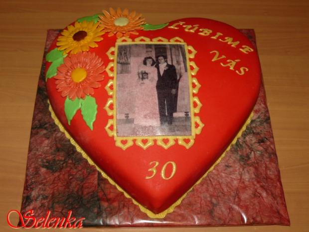 mojim rodicom k 30. vyrociu svadby, torta, Svadobné torty mojim rodicom k 30. vyrociu svadby, torta, Svadobné torty, selenka, 1