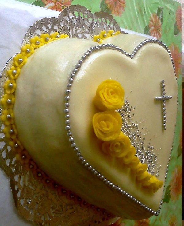 1. sv. prijimanie, torta, Torty na cirkevné sviatky, Sue184, 1
