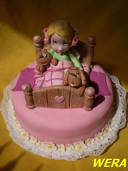holčička s pejsky, torta, Torty pre dievčatá, WERA, 1