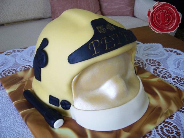 Hasičská prilba, torta, Netradičné torty Hasičská prilba, torta, Netradičné torty, lenkafab, 1