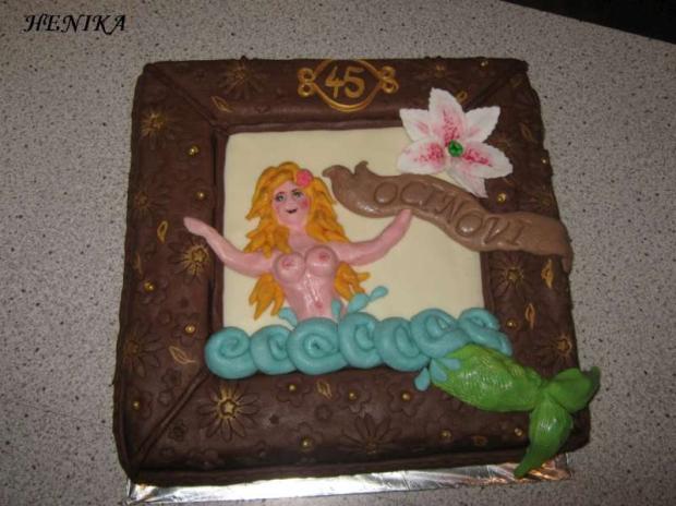 zarámovaná morská panna, torta, Torty pre dospelých * zarámovaná morská panna, torta, Torty pre dospelých *, Henrieta24, 1