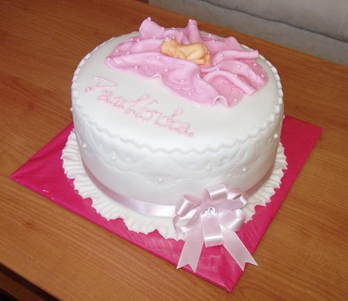 Krstinová s mašľou, torta, Torty na krstiny Krstinová s mašľou, torta, Torty na krstiny, zabinka, 1