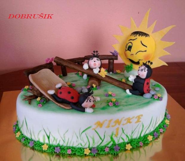 Lienky na lúke, torta, Torty so zvieratkami Lienky na lúke, torta, Torty so zvieratkami, Dobrusik, 1