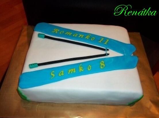 S lyžami......, torta, Športové torty, renatka77, 1