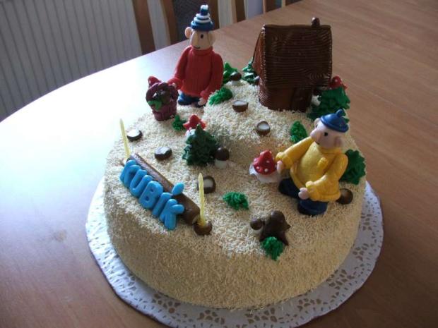 Pat a Mat na houbách - jiný pohled, torta, Rozprávkové torty Pat a Mat na houbách - jiný pohled, torta, Rozprávkové torty, HankaJ, 1