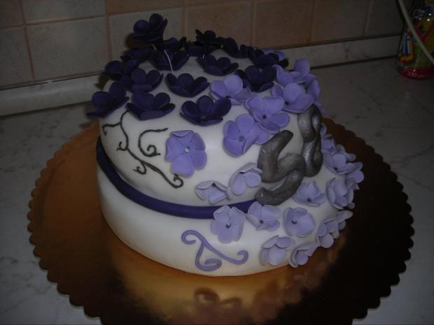 narodeninova vo fialovom, torta, Narodeninové torty, mokilko, 1