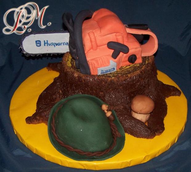 Motorová píla, torta, Narodeninové torty Motorová píla, torta, Narodeninové torty, Muška, 1