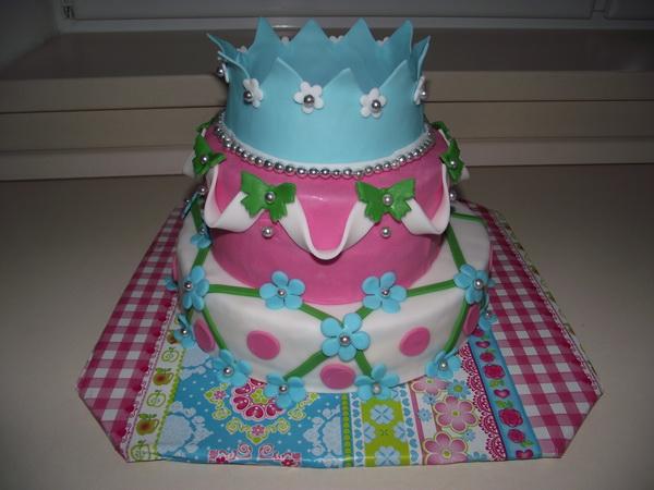 Princeznovska pre moju dceru k narodeninam, torta, Torty pre dievčatá, dvojicka, 1