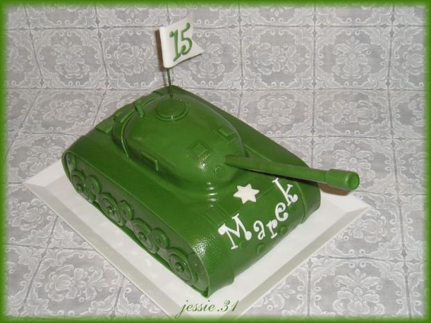 Tank pre Mareka, torta, Torty autíčka, vláčiky Tank pre Mareka, torta, Torty autíčka, vláčiky, jessie.31, 1