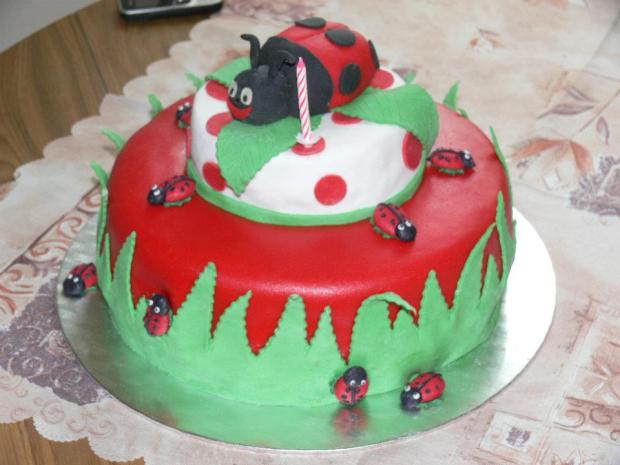 Lienky pre Emmku, torta, Narodeninové torty Lienky pre Emmku, torta, Narodeninové torty, lbodova, 1