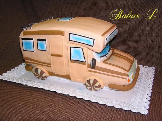 Caravan, torta, Torty autíčka, vláčiky, Bohus_L, 1