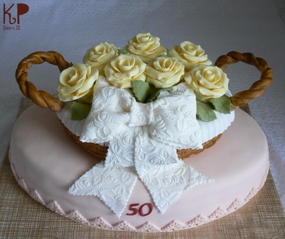 Košík na 50..., torta, batora30, 1