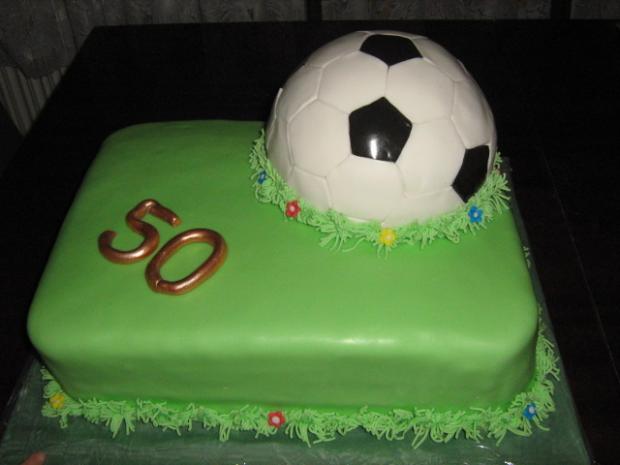 Fotbalové ihrisko s loptou, torta, Športové torty, lubkapav, 1
