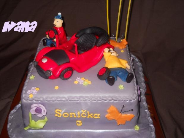 Pat a Mat opravujú auto, torta, Rozprávkové torty Pat a Mat opravujú auto, torta, Rozprávkové torty, Ivana111111, 1