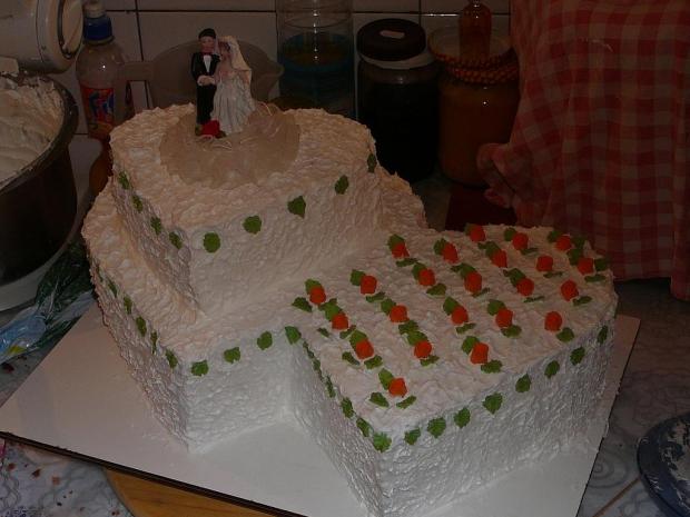 dvojsrdce, torta, Svadobné torty, tatianatn, 1