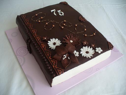 Kniha 75, torta, Narodeninové torty Kniha 75, torta, Narodeninové torty, Elenka TN, 1